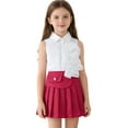 thumbnail image 2 of Conjunto de falda y top de moda sin mangas con falda plisada para niña en primavera., 2 of 9