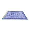 thumbnail image 2 of Ahgly Company Machine Washable Indoor Square Persian Blue Traditional Area Rugs, 7' Square, 2 of 4