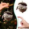 thumbnail image 3 of Forest Animal Acorn Ornaments, 2D Acrylic Animal Shapes Tree Ornament, Animal Christmas Ornament,Forest Animal Decoration, Acrylic Hanging Pendant for Xmas Tree Decorations, Hanging Ornament, 3 of 5