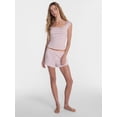 thumbnail image 2 of No Boundaries Cloud Core Scoop Neck Sleep Tee, Women's XXS-3X, 2 of 5