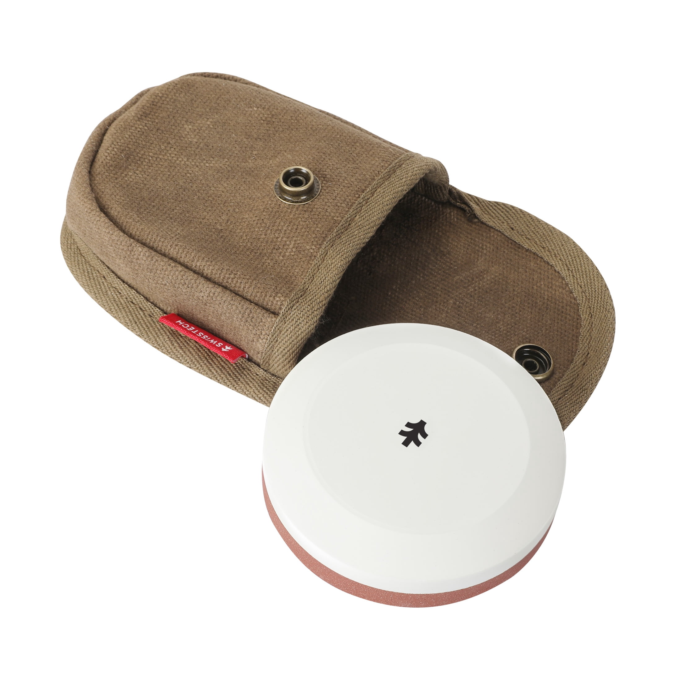 Swiss Tech Dual-Grit 2-Stage Sharpening Puck for Axes, Knives, and Blades