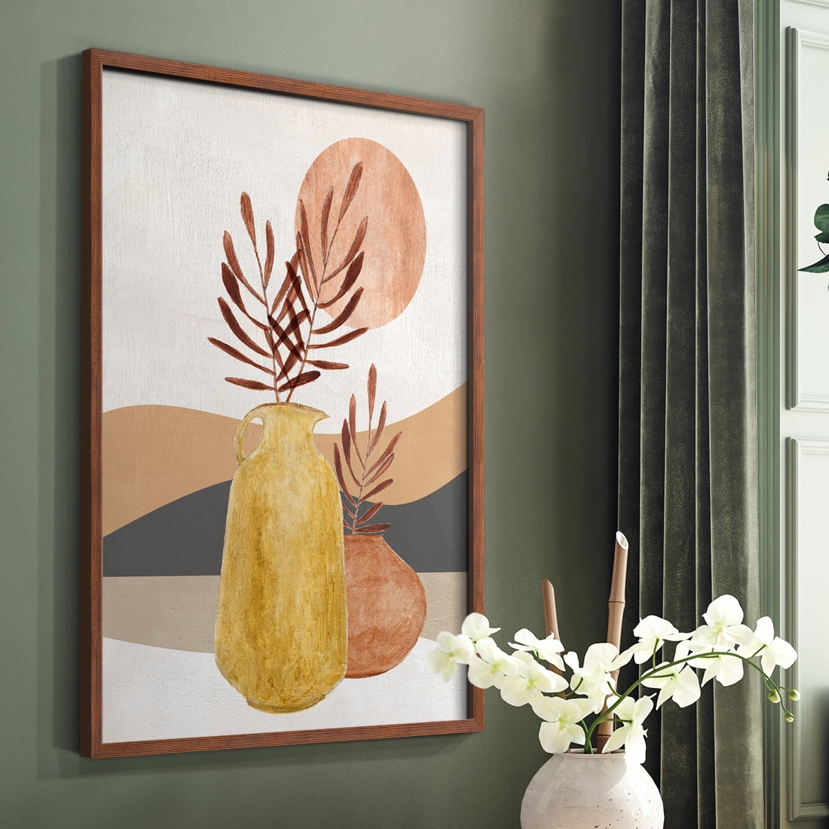 Adobe Moon I in Paper Solid Wood 8 x 10 Framed Print
