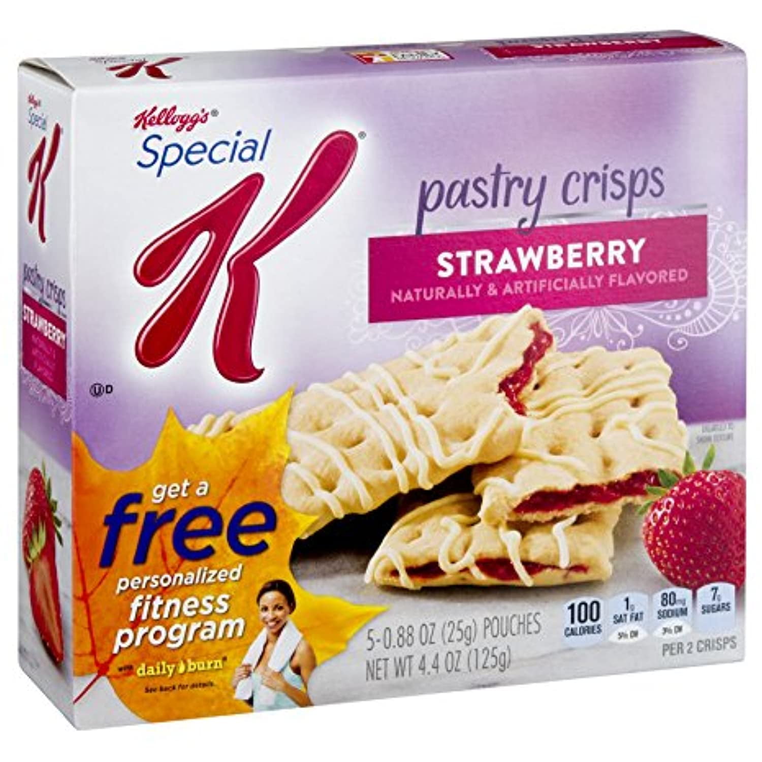 Kelloggs, Special K, Pastry Crisps, Strawberry, 4.4Oz Box (Pack Of 4)