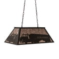 thumbnail image 4 of Meyda Tiffany 180504 Personalized 6 Light 33" Wide Linear Pendant - Bronze, 4 of 5
