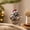 Gray-4, variant on Raccoon Christmas Hanging Ornament with Santa Hat and Christmas Tree, Festive Holiday Tree Pendant Decoration.
