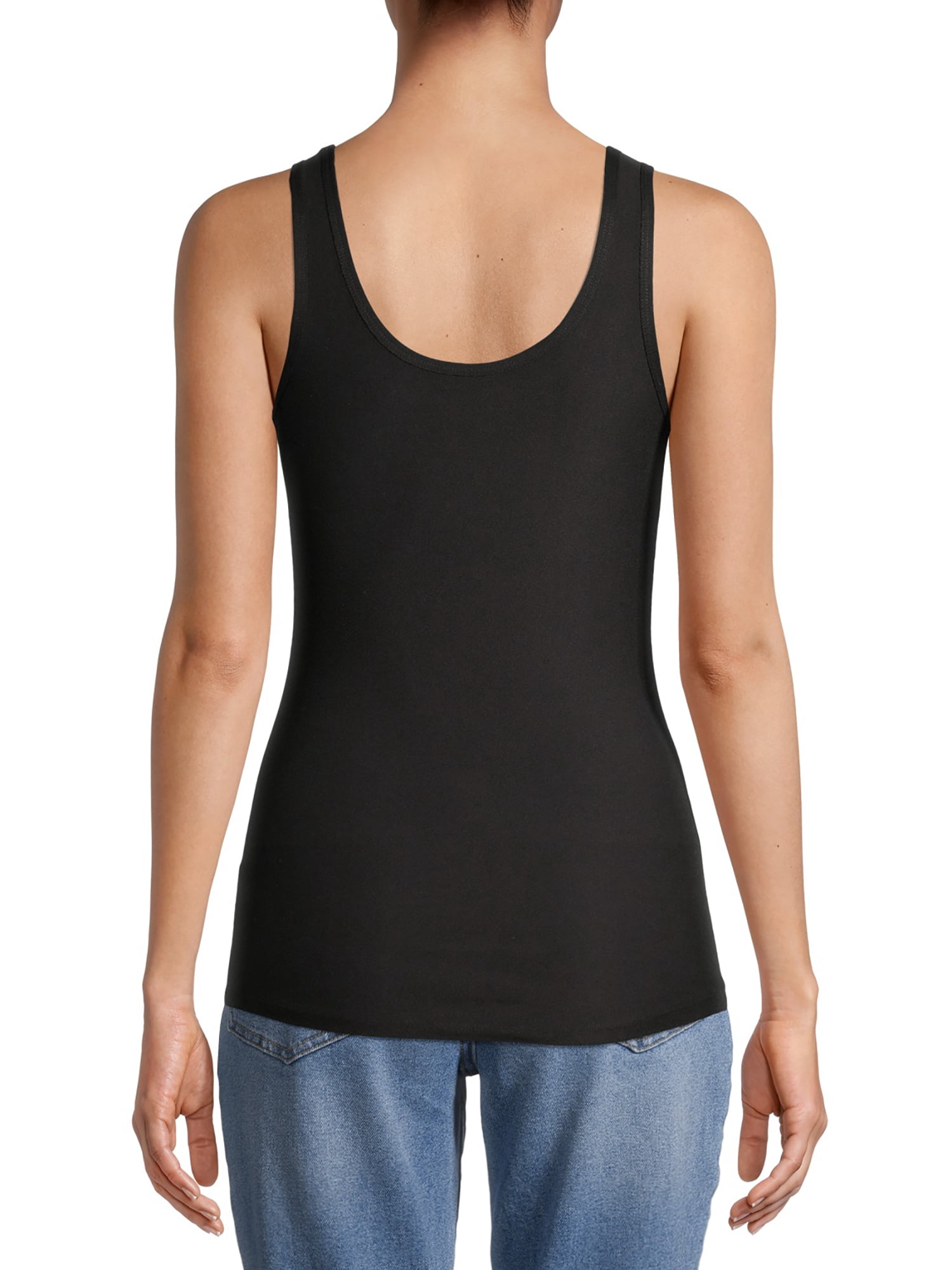 No Boundaries Juniors' Scoop Neck Tank Top