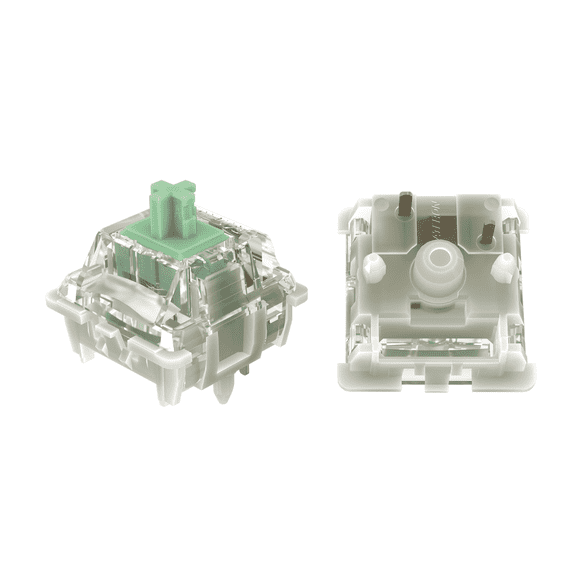 GATERON Baby Kangaroo 2.0 Commutateurs de Clavier Tactiles Lourds, 59gf 5 Broches Vert 22mm Ressort à Double Étage Prélubrifié RVB SMD pour Clavier Mécanique MX (35 Pcs)