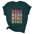 thumbnail image 5 of TSADFHJI Débardeurs pour Femmes Coupe Ample Femmes Chemises Imprimées Décontractées Col Rond Manches Courtes Tee Tops Tunique Blouse TTG Vert, 5 of 5