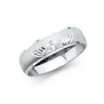 thumbnail image 1 of FB Jewels 14K White Gold Ring Mens Cubic Zirconia CZ Anniversary Wedding Band Size 8.5, 1 of 1