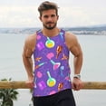 thumbnail image 6 of Fotbe Chemistry Tools Pattern Men's Quick Dry Workout Tank Top Gym Muscle Tee Fitness Bodybuilding Sleeveless T Shirt Breathable Workout Shirt-Small, 6 of 9