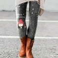 thumbnail image 2 of AOOCHASLIY Womens Pants Spring Clothes Womens Fashion Casual Christmas Printed Tight Leggings High Waist Long Pants, 2 of 6