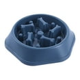 thumbnail image 3 of Plato de alimentación lenta para mascotas, comedero antiatragantamiento para gatos y perros (azul), 3 of 7