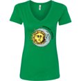 thumbnail image 3 of Inktastic Summer Solstice Sun and Moon Women's V-Neck T-Shirt, 3 of 5