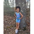 thumbnail image 5 of XXKQ Gymnastics Leotards for Girls Sparkly One-Piece Pro Kids Unitard Biketards with Shorts, 5 of 6