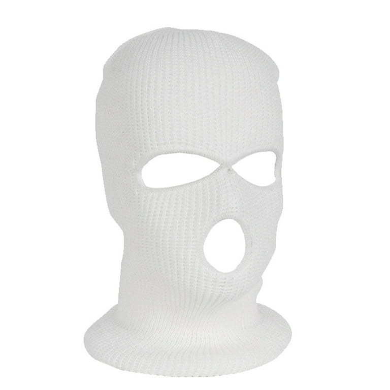 3-Hole Knitted Full Face Cover Ski Mask, Winter Balaclava Warm Knit Full  Face Mask for Outdoor Sports 