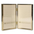 thumbnail image 1 of Lawrence Frames Hinged Simply Gold Metal Picture Frame, 4x6 Double, 1 of 2