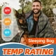 thumbnail image 4 of MEREZA Saco de dormir de invierno de 0 grados para adultos y niños con almohada, saco de dormir para clima frío para 4 estaciones, camping, senderismo, mochilero, sacos de dormir para grandes y altos, 4 of 5