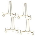 thumbnail image 1 of Unique Bargains 4Pack 10 Inch Plate Stands for Display Iron Folding Easel Plate Holders, Gold, 1 of 5