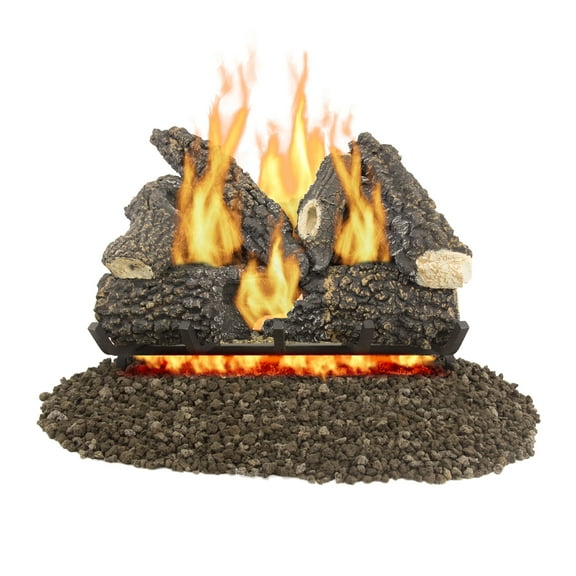 Pleasant Hearth Arlington Ash 24" Vented Gas Log Set 55,000 BTU