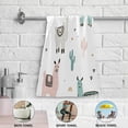 thumbnail image 6 of Dreamtimes Alpaca Soft Hand Towels 2-Piece Absorbent Bath Towel Decorative Fingertip Towels for Bathroom Gym Spa Hotel Beach Swimming Pool,14.4" x 28.3", 6 of 7