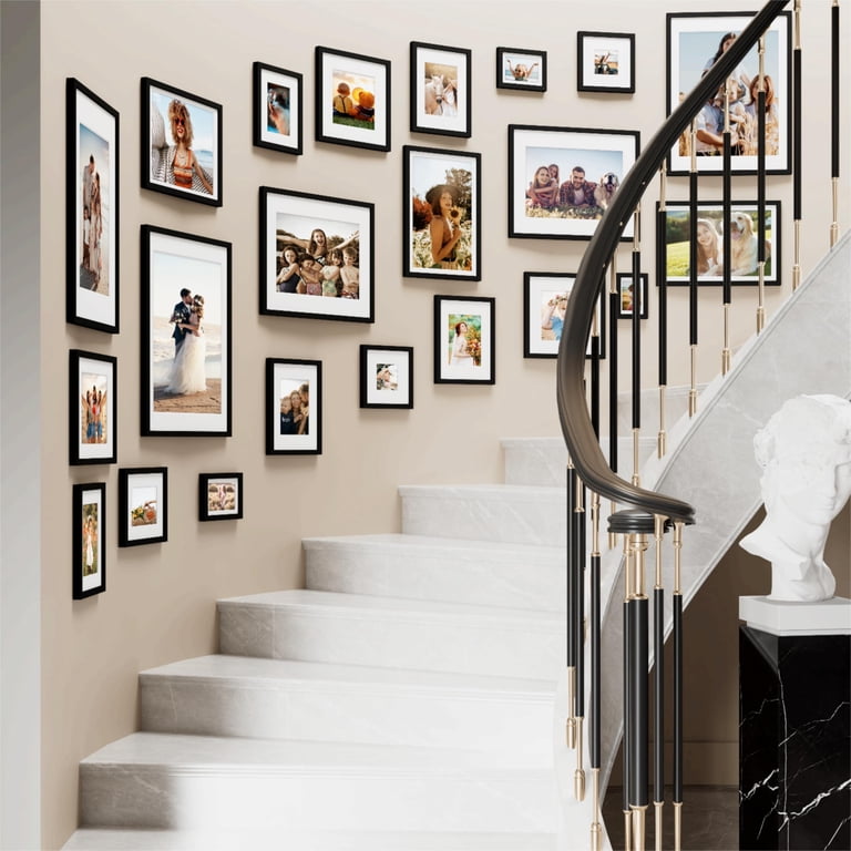 decorUhome 8x10 Picture Frame Matted to 5x7, Black photo 5