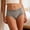 Grey, variant on Women's Underwear Tummy Control High Cut High Waisted Hipster Briefs Full Coverage Breathable Soft Stretch Bikini Briefs Grey L