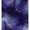 thumbnail image 3 of Eggplant Duvet Cover Set, Sky with the Open Space Star Constellations and Gloomy Atmosphere Heavenly Bodies, Decorative 3 Piece Bedding Set with 2 Pillow Shams, Queen Size, Indigo, by Ambesonne, 3 of 3