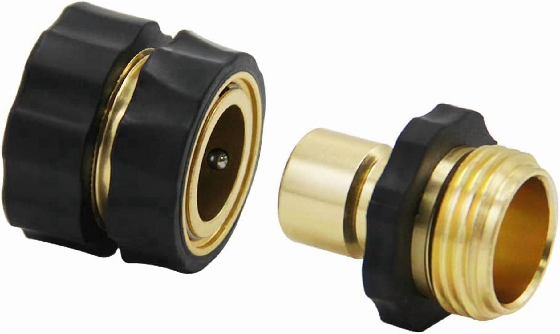3/4 Inch Aluminum Garden Hose Quick Connector Fitting 4 Sets