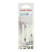 Conte Crayons: Black 2B, 2.5 x .25 inch, 2 pieces