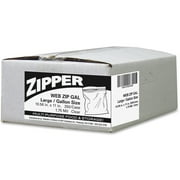 Webster Zipper Gallon Size Storage Bags, 250 count