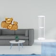thumbnail image 2 of Escultura Moderna De Resina De Cerdo De La Suerte Y Mesa Auxiliar De Acrílico Transparente Para Estantería De Entrada, Centro De Mesa Y Decoración De Espacios Pequeños, Fácil De Montar., 2 of 8