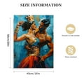 thumbnail image 2 of RUIYC Large African American Wall Art - Black Art Wall Decor For Living Room, King And Queen Wall Decor Wall Art, Black Couple Wall Art For Bedroom, Framed Canvas Print 16x20 in, 2 of 5