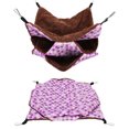 thumbnail image 1 of M Buder Cama Colgante de Tres Capas para Mascotas Pequeñas Hamaca Morada (32 cm / 12.6 inches), 1 of 9