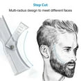 thumbnail image 6 of tooloflife Men's Beard Comb 360° Rotatable Styling Beard Shaping Comb Tool Portable for All Face Plastic Transparent, 6 of 7
