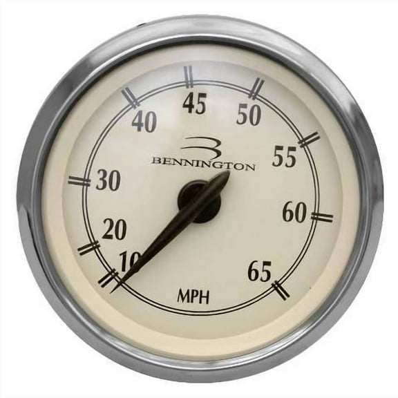 Bennington Boat Speedometer Gauge SEK027A | Faria 3 1/4 Inch Cream