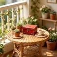 thumbnail image 4 of JHyouerji Vintage Wooden Storage Bo,Red Decorative Antique Treasure Chest for Jewelry Keepsakes Trinkets Dresser Shelf Home Decor Gift, 4 of 7