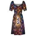 thumbnail image 5 of The higher power of Om - sacred geometry Sleeveless Dress summer dresses ladies 2024 evening dresses luxury 2024, 5 of 7