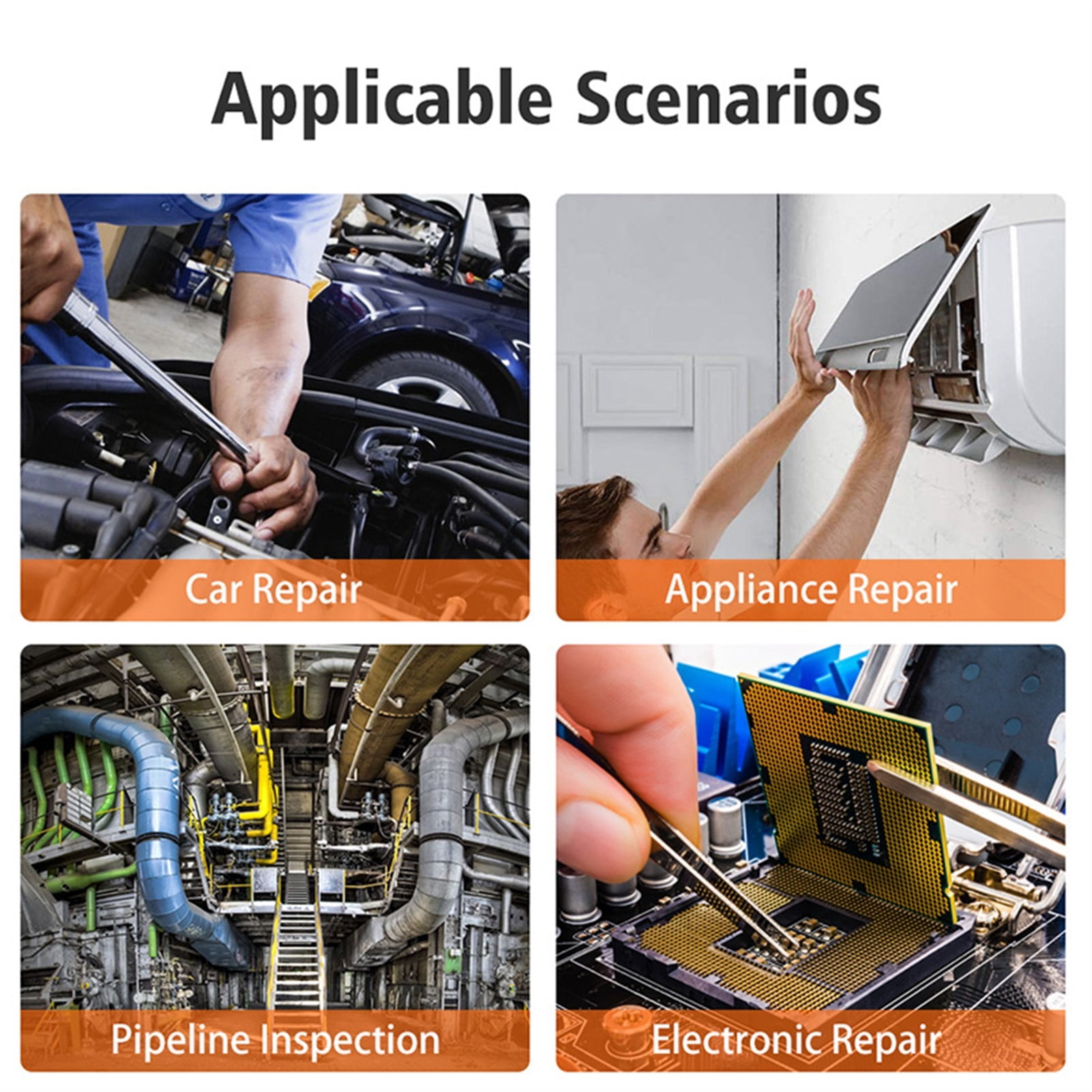 3.9MM 2.0MP Wireless Endoscope Camera WiFi Borescope Inspection Camera IP67 Flexible Snake Camera , User-Friendly Borescopes