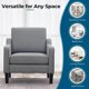 thumbnail image 5 of Lounge Chairs Mid Century Modern Fabric Accent Chair Home Furniture Studio Armchair Office Waiting Room Free Shipping Apartment My Lux Decor Round, 5 of 9
