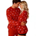 thumbnail image 3 of TaTaai Couple Crew Neck Printed Sweatshirt, Valentine's Day Gift Unisex Long-Sleeve Gift, 3 of 8