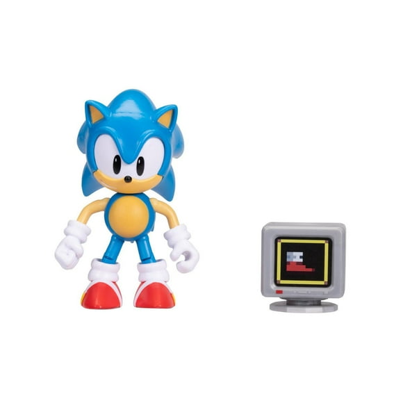 Sonic the Hedgehog - 4 Inch Classic Sonic Figure with Monitor
