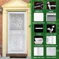 thumbnail image 7 of Grisham Deluxe Steel Security Door,36×80inch Iron Security Storm Door Conveys,Hand Forged Solid Steel Wrought Iron with Tempered Glass and Screen Panel(468White), 7 of 7
