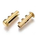 thumbnail image 3 of 1 Set Slide Lock Clasps 304 Stainless Steel Peyote Clasps Layered Necklace Clasp Multilayer Connection Buckle Lock Clasp for Jewelry Findings Necklace Bracelet 20x10x6.5mm Hole: 1.6mm, 3 of 3