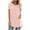 Pink, variant on Giftesty Women's Summer Solid Round Neck Loose Short Sleeve Tops T-Shirt Blouse