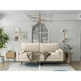 thumbnail image 2 of Pemberly Row 70" Modern Round Arm Velvet Sofa in Beige/Black, 2 of 4