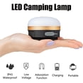 thumbnail image 2 of Linterna de camping [paquete de 2] con batería recargable, resistente al agua, base magnética, 3 modos de iluminación y cable USB para camping, trabajo, caza, pesca y senderismo [Clase energética A+], 2 of 4