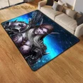thumbnail image 3 of Alfombra del juego World of Warcraft para sala de estar, alfombra para acampar, alfombra de picnic Stranger Things, alfombra antideslizante para deportes electrónicos, alfombra de yoga, regalo para fa, 3 of 5