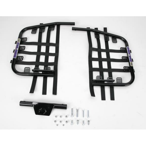 DG Performance 54-2505 Steel Nerf Bars - Black Bar - Black Web