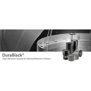 DuraVent DuraBlack 8 Inch Diameter Single Wall Stainless Steel Stove Pipe