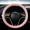 thumbnail image 5 of Leather Car Steering Wheel Cover with Anti-Slip Lining Universal 14.5-15 Inch (37-38 cm) Auto Microfiber Protector, Car Accessories for Most Cars, SUVs, 5 of 5